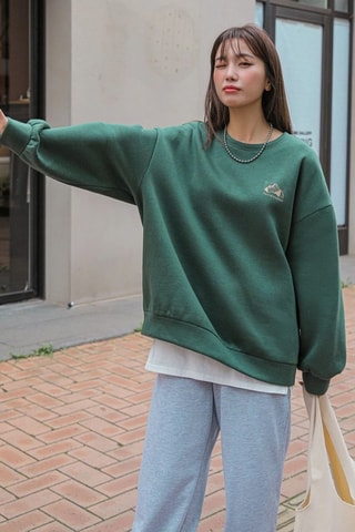 Sweat oversize - Verde