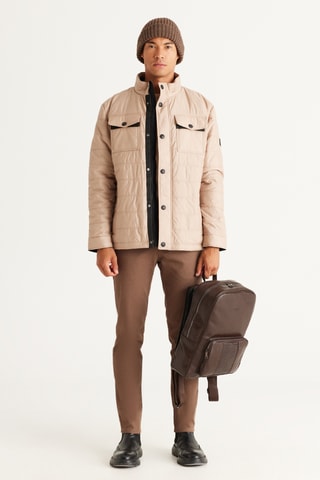 Casaco regular - Bege