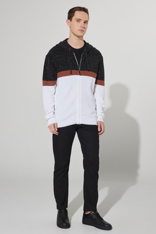 Casaco de malha regular - Antracite mesclado