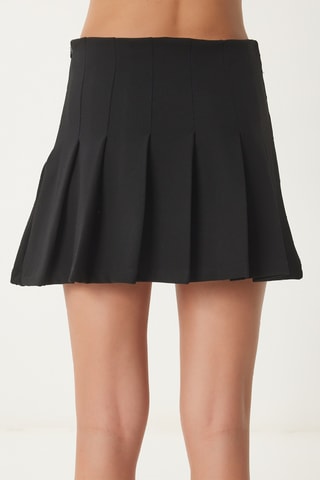 Saia plissada - Preto