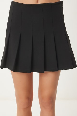 Saia plissada - Preto