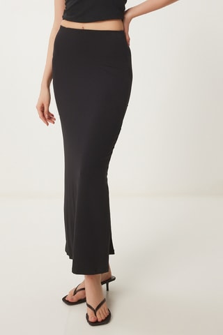 Saia comprida - Preto