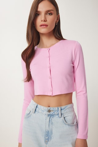 Casaco de malha - Rosa