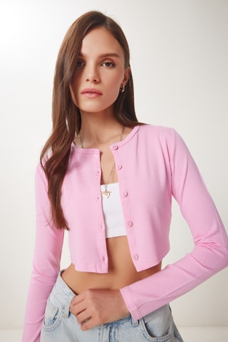 Casaco de malha - Rosa