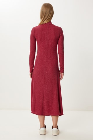 Vestido midi - Bordô