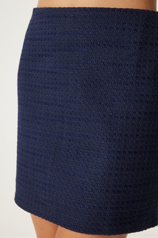 Saia direita - Azul-marinho