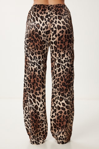 Calças - Preto e castanho