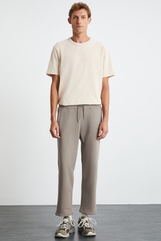 Calças de treino em algodão biológico - Toupeira