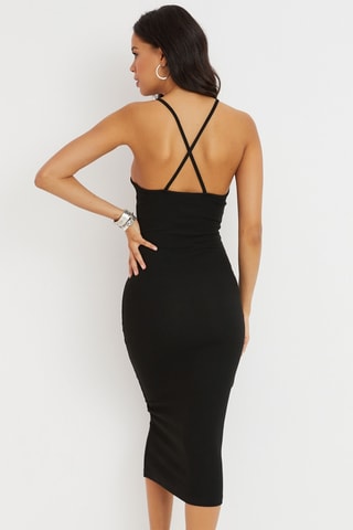 Vestido justo - Preto