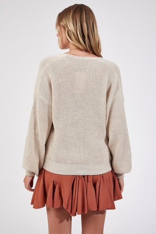 Casaco de malha - Nude