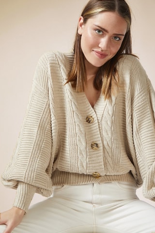 Casaco de malha - Nude