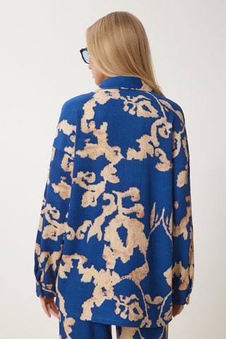 Camisa e calças - Azul e bege