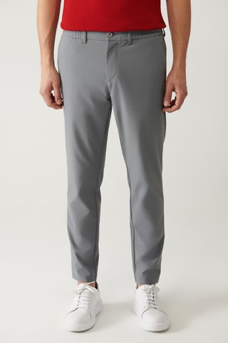 Calças slim - Cinzento