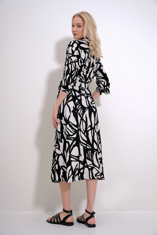 Vestido-camisa - Preto