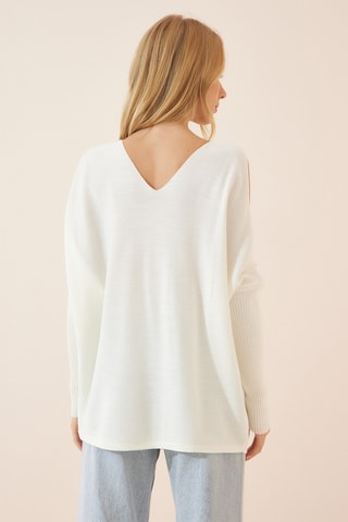 Camisola oversize - Branco