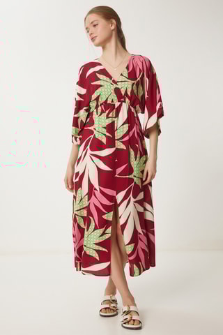 Vestido comprido - Bordô