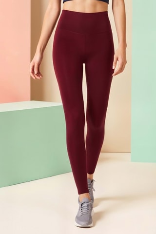 Leggings de cintura alta - Bordô