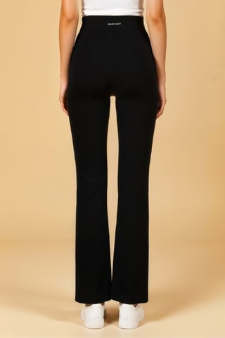 Calças de cintura alta - Preto