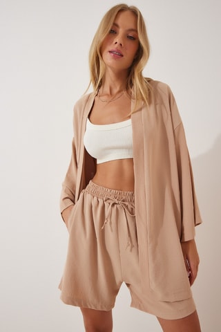 Quimono e calções - Nude