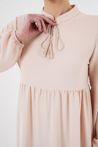 Vestido comprido - Bege