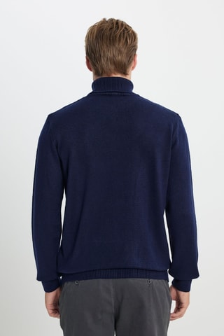 Camisola regular - Azul-marinho