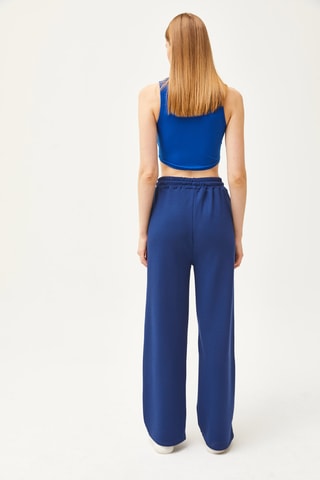 Calças palazzo - Azul