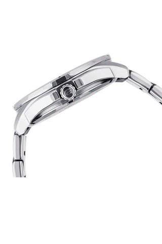 Reloj de cuarzo de acero - Plateado y negro