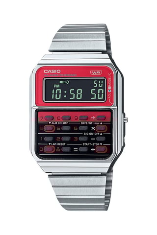 Reloj Casio Collection de cuarzo de acero - Cronómetro - Plateado