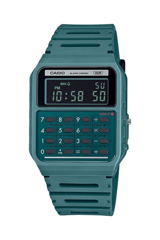 Reloj digital de resina - Cronómetro y calculadora - Verde y negro