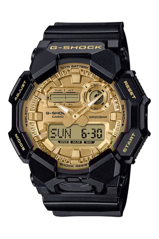 Reloj digital y analógico de resina - Cronómetro y alarma - Negro