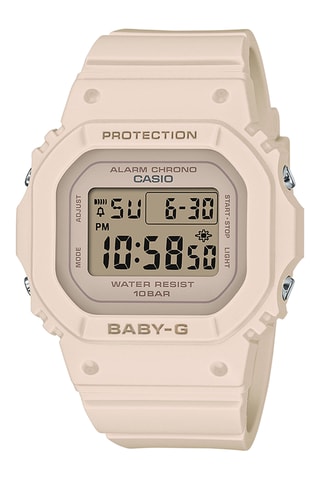 Reloj digital de cuarzo de resina - Cronómetro - Beige