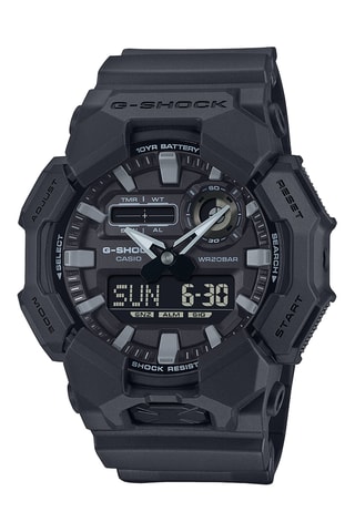 Reloj digital de cuarzo de resina - Cronómetro - Negro