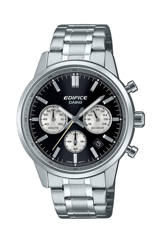 Reloj de cuarzo de acero - Cronómetro - Plateado