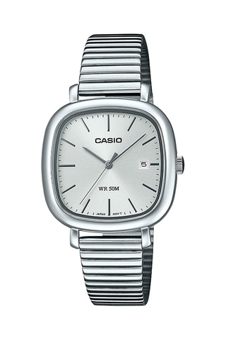 Reloj de cuarzo de acero - Plateado