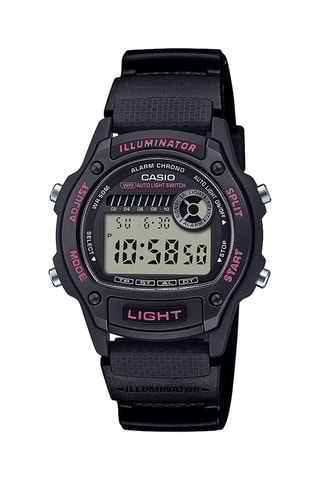 Reloj digital de cuarzo de resina - Cronómetro - Negro