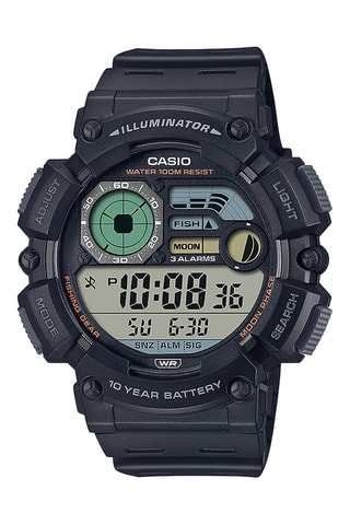 Reloj digital de cuarzo de resina - Cronómetro - Negro