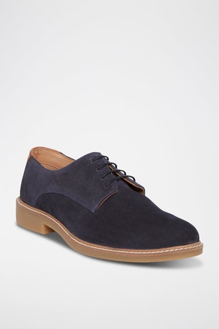 Derbys en nubuck Junon - Bleu marine