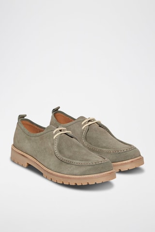Derbys en nubuck Promenant - Kaki