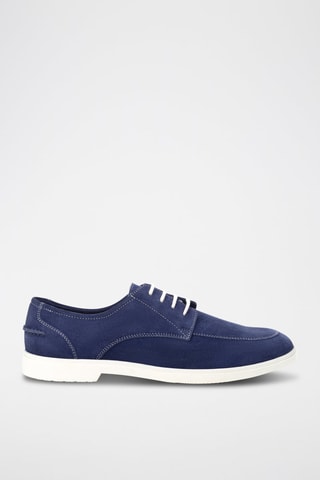 Derbys en nubuck Nathan - Bleu marine
