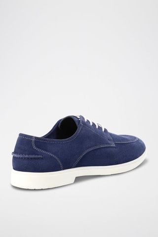 Derbys en nubuck Nathan - Bleu marine