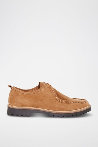 Derbys en nubuck Promenant - Camel