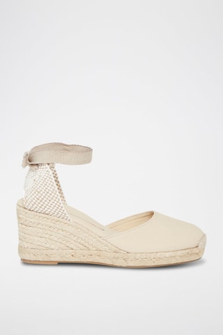 Espadrilles compensées Olympe -   Beige