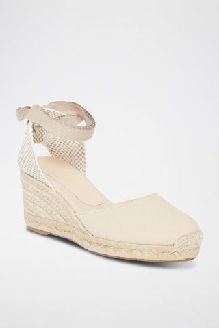 Espadrilles compensées Olympe -   Beige