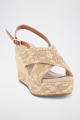 Sandales compensées Perette - Beige