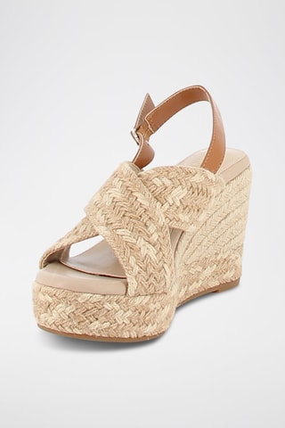 Sandales compensées Perette - Beige