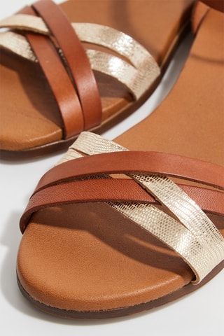 Sandales en cuir Yael - Camel