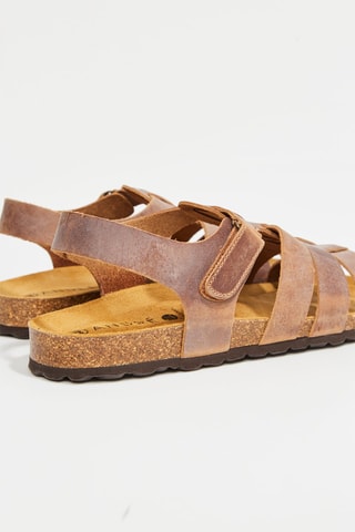 Sandales en cuir Figeac - Marron