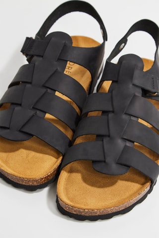 Sandales en cuir Figeac - Noir