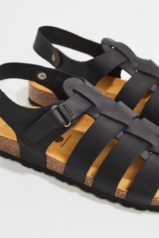 Sandales en cuir Figeac - Noir