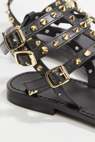 Sandales en cuir Spring - Noir